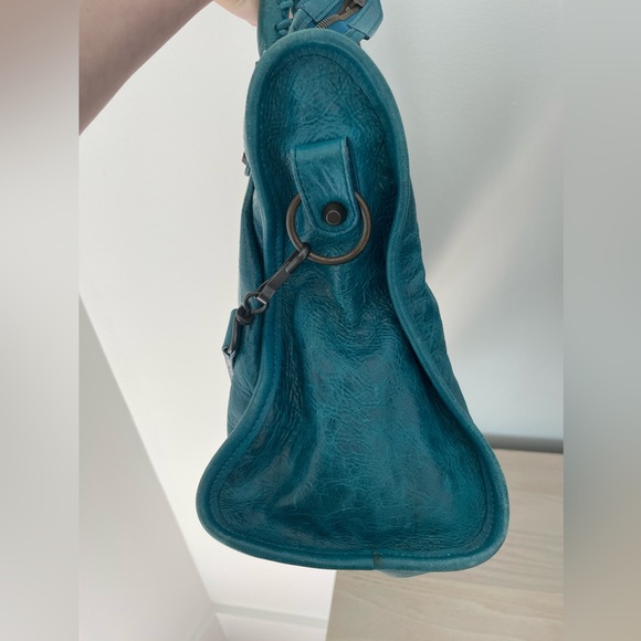 Balenciaga City Bag - Teal/Turquoise Leather - Picture 13 of 16